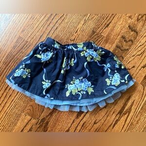 Janie and Jack Opulent Opera Floral Garland Skirt - Size 6-12 months